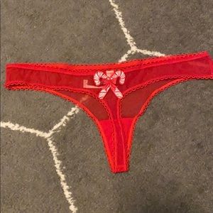 Candy cane thong! NWOT